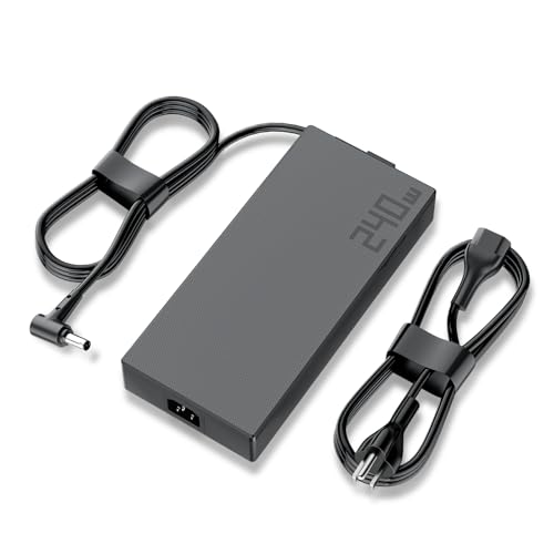 RTESRU 240w Power Adapter Adp-240eb B Fit for ASUS Tuf Gaming F15 F17 A15 A17 Rog Strix G15 G17 Rog Zephyrus G14 G15 G16 M16 S15 S17 20v 12a Laptop Charger