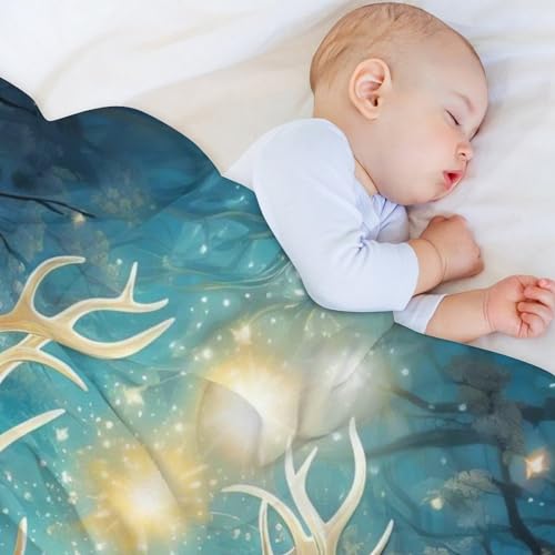 Couverture cerf flannel douce le cadeau idéal pour lit et canapé - 4