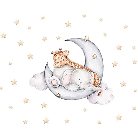 Pegatina de Pared Infantil de Animales Cover