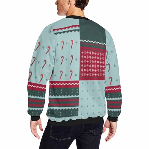 Custom Ugly Christmas Unisex Sweatshirts - Personalized Funny Face Sweatshirt with Photo for Men Women4