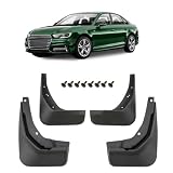 HERSTMOTO Schmutzfänger, 4er-Set Schmutzfänger-Kit Spritzschutz Schmutzfänger mit Befestigungssatz, passend für AUDI A4 B9 SPORT 2015-2024, Zubehör Vorne Und Hinten 4 Stück
