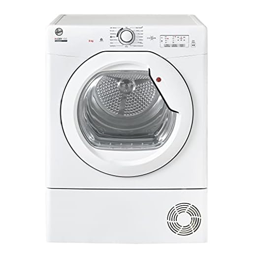 Hoover H-DRY 300 Freestanding Condenser Tumble Dryer, 8 Kg, Class B, NFC & hOn App, Advanced Care & Scan to Care, White, 59.6x60.7x85 cm - HLEC8LG-80