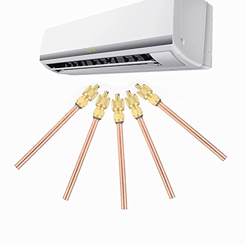 Kit 10 Válvulas Acceso HVAC de Latón y Cobre miniatura 4