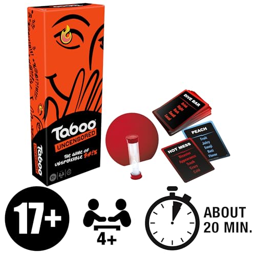 Hasbro Gaming Taboo Uncensored Board Game for Adults Only | Ages 17+ | 4+ Players | 20 Mins. Avg. | Hilarious NSFW Party Games for Adults - image 9