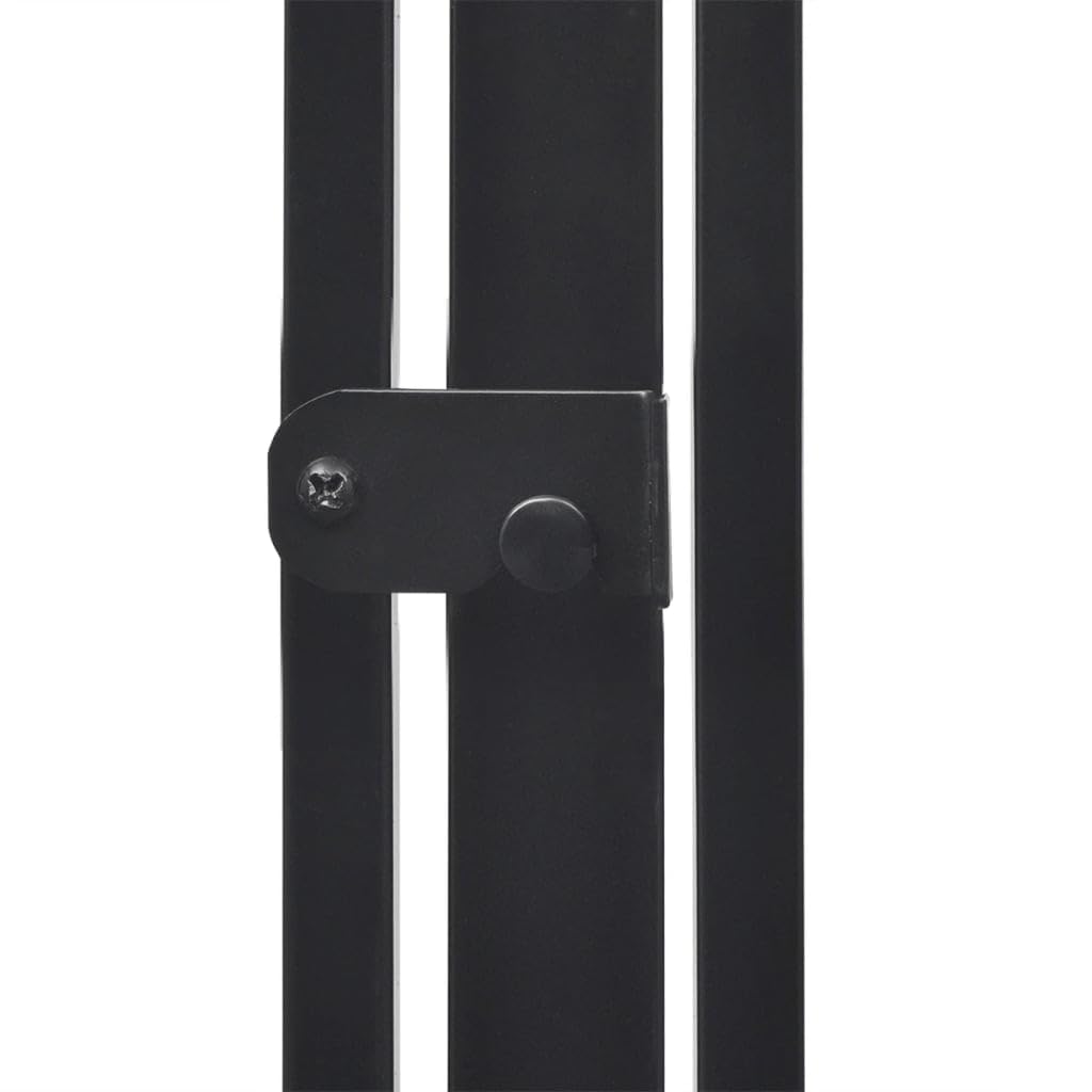 Genérico Valla reja de Chimenea para Mascotas Acero Negro,Casa y jardín,Accesorios para hornos de leña y chimeneas,Pantallas para chimeneas-242684