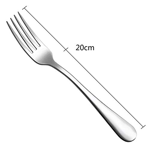 Fourchettes de dîner robustes en acier extra-fin durable x3 - 4