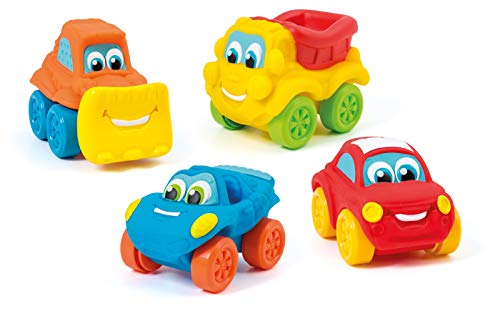 Clementoni - 14099 - Soft & Go Cars - 1 Unité Aléatoire - Jeu pour Bébés et Jeunes Enfants de 6 à 36 Mois - Voitures Miniatures Souples pour s'amuser sans...