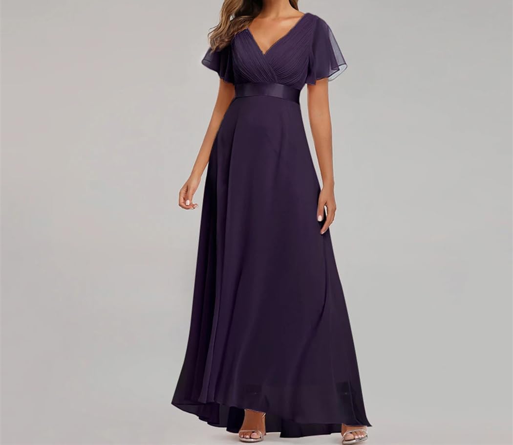 Women Chiffon Maxi Summer Dress Vintage Long Bridesmaid Prom Dresses Club Bodycon Party Dress