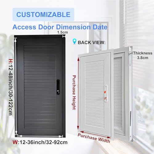 Puerta de acceso con bisagras para revisar cables de forma fácil 3