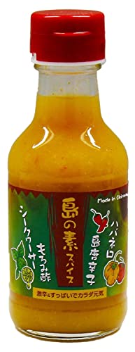 島の素スパイス150ml×4瓶 渡具知 沖縄産ハバネロ 島唐辛子 シークワーサー果汁 もろみ酢を加えた酸味のある調味料 すっぱい辛いがおいしいスパイス