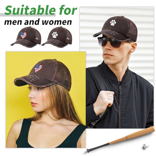 Image of Suhine 24 Pcs Blank Trucker Hat Bulk Unisex Mesh Baseball Cap for Sublimation Embroidery Vintage Adjustable Hat for Men Women