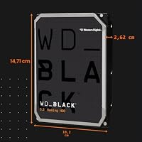 WD_Black 6TB Hochleistungsspeicher 3.5" HDD Gaming Festplatte, 7.200 U/min, SATA 6 GB/s, 256MB Cache, Schwarz – Ansicht 2