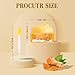 Turmeric Lemon Lip Scrub with Brush, Lip Scrubber Exfoliator for Dark Lips, Dry, Chapped Lips, Reduce Fine Lines, Natural Nourish Sugar Lip Scrub with Aloe Vera, Deep Hydration Moisturization 100g