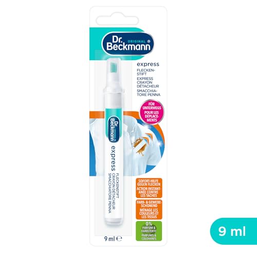 Dr. Beckmann eXpress Fleckenstift | Effektiver Fleckentferner für unterwegs | Schnelle und einfache Lösung | 9 ml (1er Pack)
