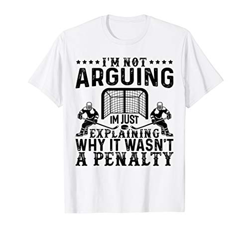 Hockey Player Arguing Gift Funny Hockey T-Shirt