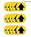 Price comparison product image 15PCS Social Distancing Indicator Arrow Sign Stickers Floor Ground Stickers Stand Decal Specialized Sticker Markers for Queue Crowd Control Guidance Pharmacy Bank School Shop Mall Store