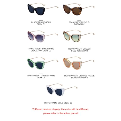 helena Vintage Square Cat Eye Sunglasses for Women Fashion Metal Gradient Sun Glasses Men Driving Outdoor Shades4