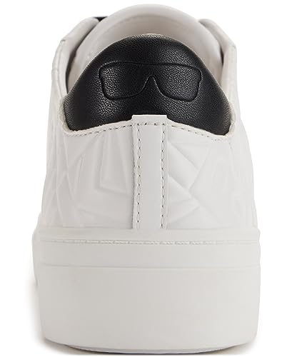 Image of Karl Lagerfeld Women's Cate Box Lace Up Sneaker with Pins | Casual Shoes