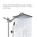 Shower System, Rainfall Shower System, Bathroom Luxury Rain Mixer Shower Combo Set with Wall Mounted Rainfall Shower Head Diverter Flexible Hose Adjustable Extension Arm