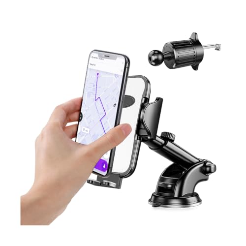 Ywdiml Car Phone Holders, 360° Adjustable Suction & Clip Vehicle Dashboard Windshield Air Vent Cell Phone Mounted, Stable Auto Interior Dash Smartphone Stand, Universal for SUV Sedan Truck by Ywdiml - Used condition - US$4.83