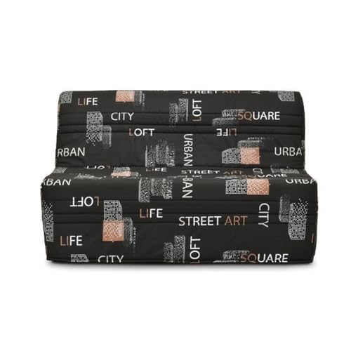 GRUHIER Banquette BZ - Tissu Noir - L143 x P97 x H89 cm - Joe