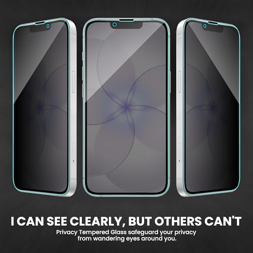 Image of FIRST MART Matte Privacy Tempered Glass for iPhone 17e, 16e and 13 | Anti-Spy, Anti-Glare 9H Screen Protector, Edge-to-Edge, Case-Friendly, Anti-Fingerprint | Pack of 1