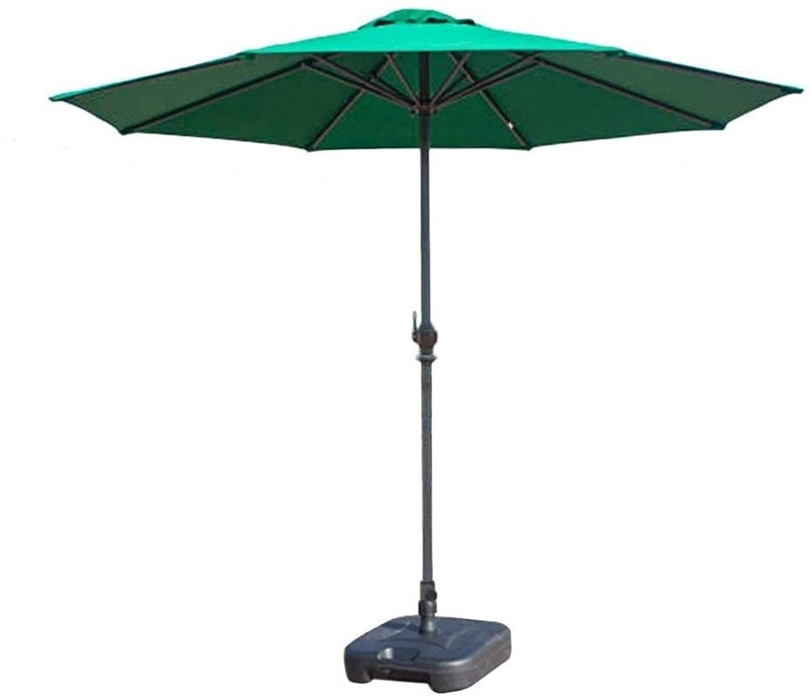 HCZKIUJY Sun Parasol Umbrella Garden Parasols 9' Patio/Garden Umbrella with Crank, Perfect for Outdoor Yard, Beach Commercial Event Market, g, Swimming Pool Side,Wine Red