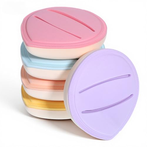 Yuomeaz 5 Pcs Makeup Sponge, Multicolored Foundation Blending Sponge, Wet Dry Makeup Beauty Powder Puff for Concealer, Blush