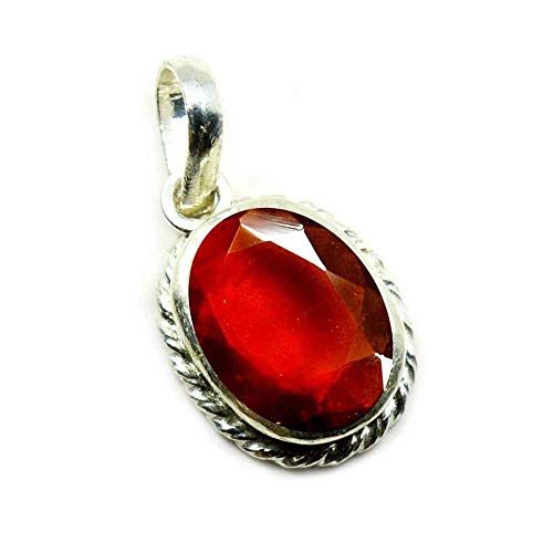 Hessonite naturelle bague ovale en argent 0.925 pour magnifier votre style