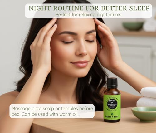 Image of Earth N Pure Brahmi Oil for Hair, Cold Pressed, Natural and Therapeutic Grade With Glass Dropper - 30 ML