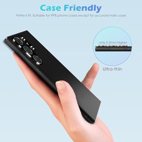 Image of Xmon Back Camera Lens Protector for Samsung Galaxy S24 Ultra (1 Pack) Premium Camera Glass Protector Guard, Anti-Scratch, Ultra-Clear, Easy Installation