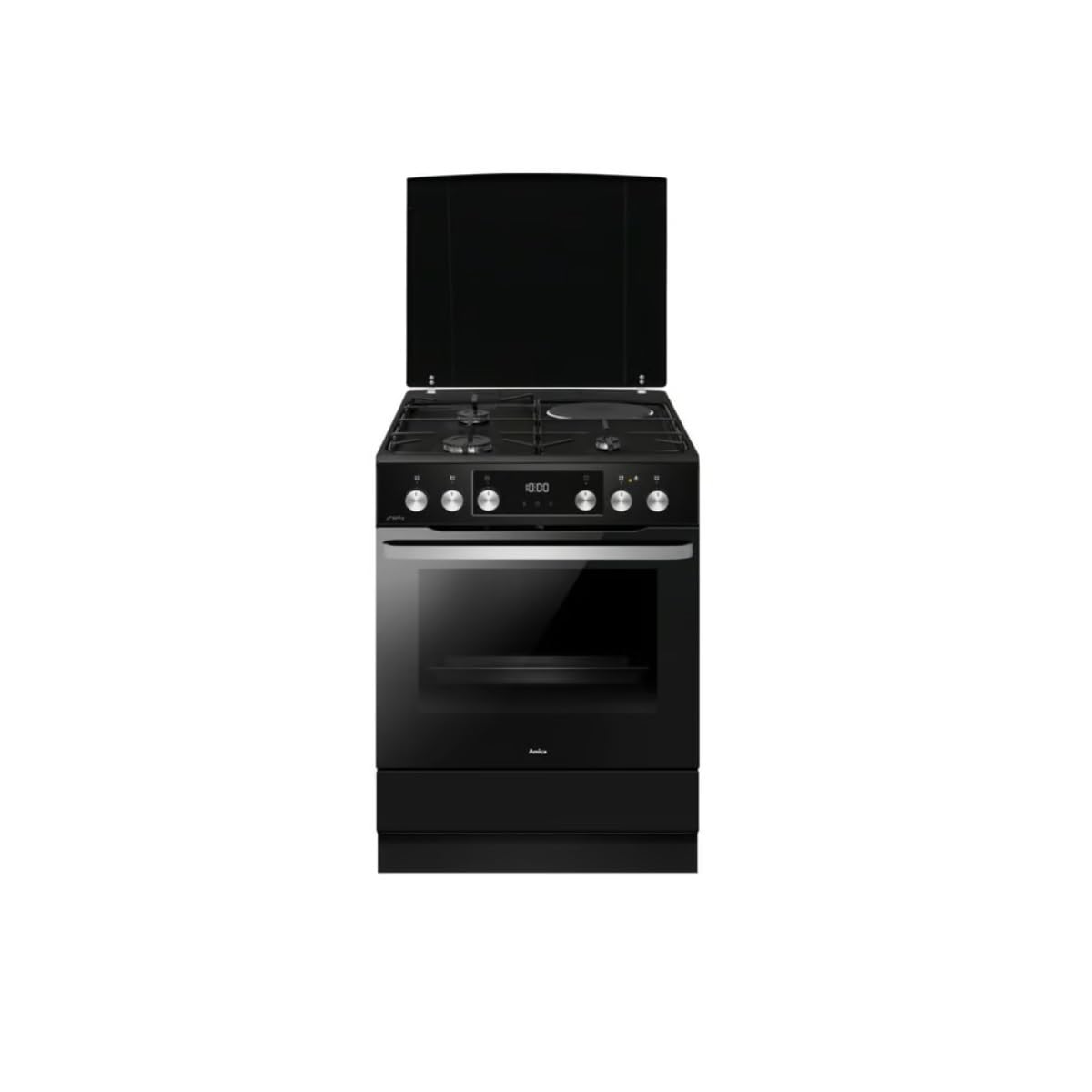 ACM7037RN Mixed Cooker with 4 Burners - Black