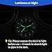 YOUNGFLY Mini Car Clock Stick on Dashboard Luminous Tiny Vent Analog Clocks Small Pocket Clock Decorations Motorcycle Watch for Bike Boat Motorcycle Home Vehicle (Black, White)