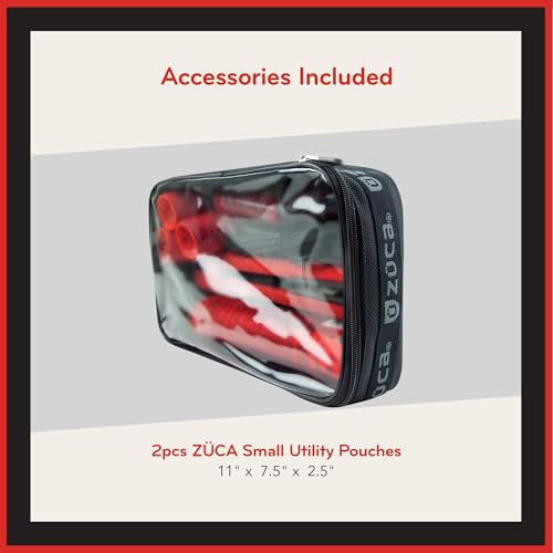 Zuca Artist Backpack - Black, Durable & Spill-Resistant Professional MakeUp Artist Bag, Dual Vinyl-Lined Pouches for Secure, Organized MakeUp Supply Storage3