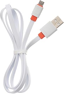 كابل USB الى مايكرو للشحن السريع ونقل البيانات من سليبريت CB-33 بتصميم سلك مسطح وعملي يناسب الموبايل 3 امبير / 480 ميجابت في الثانية / 1 متر - ابيض