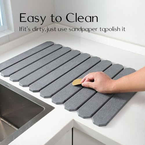 Tapis de séchage vaisselle cuisine absorbant pour lavabo