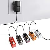 Amplia aplicación: el adaptador de alimentación de pedal tiene aplicaciones amplias que se pueden utilizar para dispositivos de música Boss, Vox, Stomplab, KLIQ, Wah y Behringer.