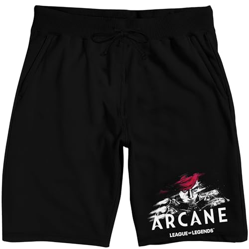 Bioworld League of Legends VI Logo Adult Black Sleep Pajama Shorts