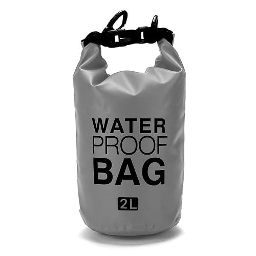 Image of Surtep Waterproof Ocean Shoulder Bag 2/3/5/10/15/20/25/30L, gray, 2l, DryBag