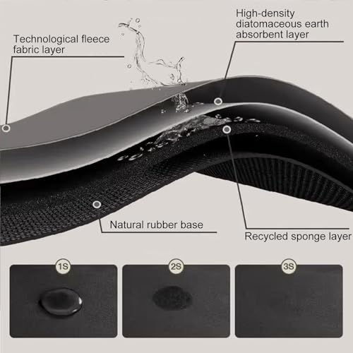 Tapete de diatomeas para alféizar absorbente e impermeable para el hogar 5