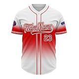 Custom Baseball Jersey-Customize Uniform Personalized Baseball Shirts for Women Men Design Your Own Jersey for Boys Kids