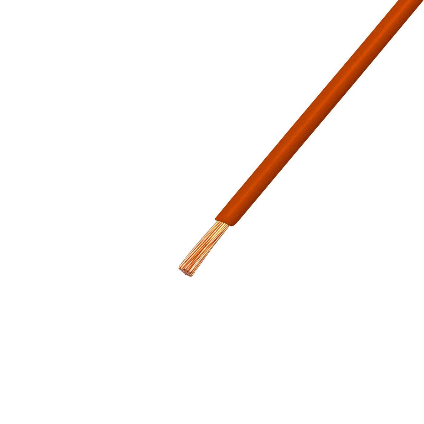Câble Automobile FLRY Orange 2,5mm² - 10 Mètres - Cuivre Toronné - Pour Véhicule
