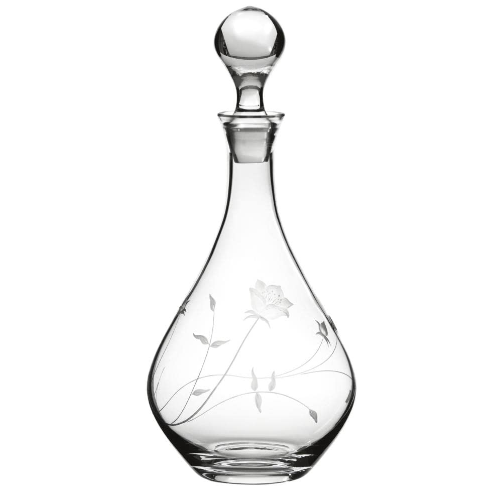 ARNSTADT KRISTALL Decantador liana (31 cm), cristal soplado artesanalmente, tallado a mano, hecho a mano en Alemania