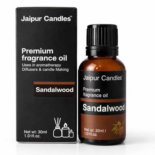 Image of Fragrance Oil | 30 ml | Aroma Oil for Home Fragrance | Best for Aromatherapy | Use in Diffusers, Candles, Air Fresheners (30ML, Sandalwood)