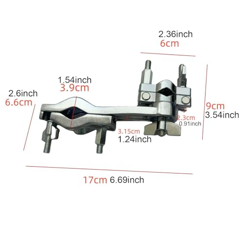 Soporte para campana de batería Colaxi metálico ajustable miniatura 2