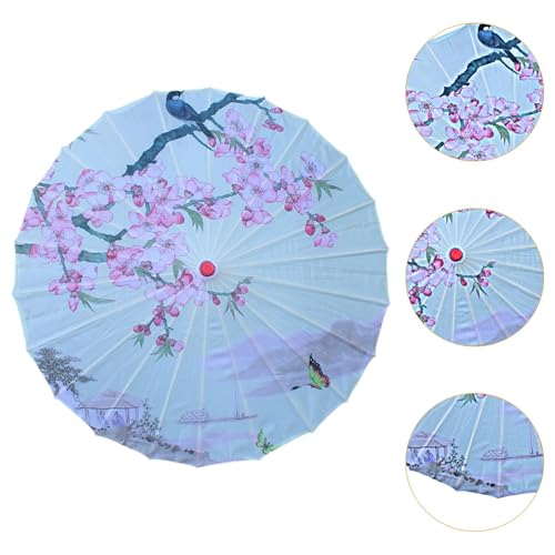 Sombrilla de papel engrasado chino tradicionales accesorios de baile decorativos 2