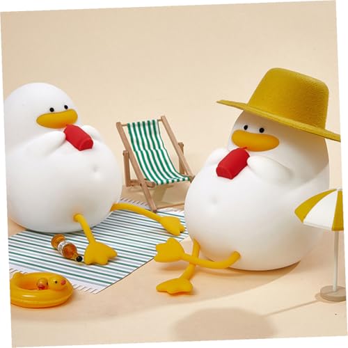 Lámpara de Mesa de Noche Silicona Pato Recargable miniatura 7