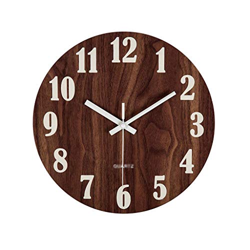 Horloge murale vintage en bois pour une ambiance rustique et lumineuse dans votre salon