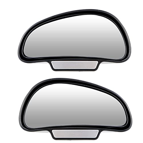 Rétroviseurs de voiture angle mort avec miroir convexe noir pour aide PDC