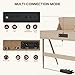 UMOMO 88 Key Weighted Digital Piano, Both Desk Piano & Vanity Desk Piano, 88 Key Progressive Hammer-action Keyboard Piano for Beginners with MIDI, Burlywood